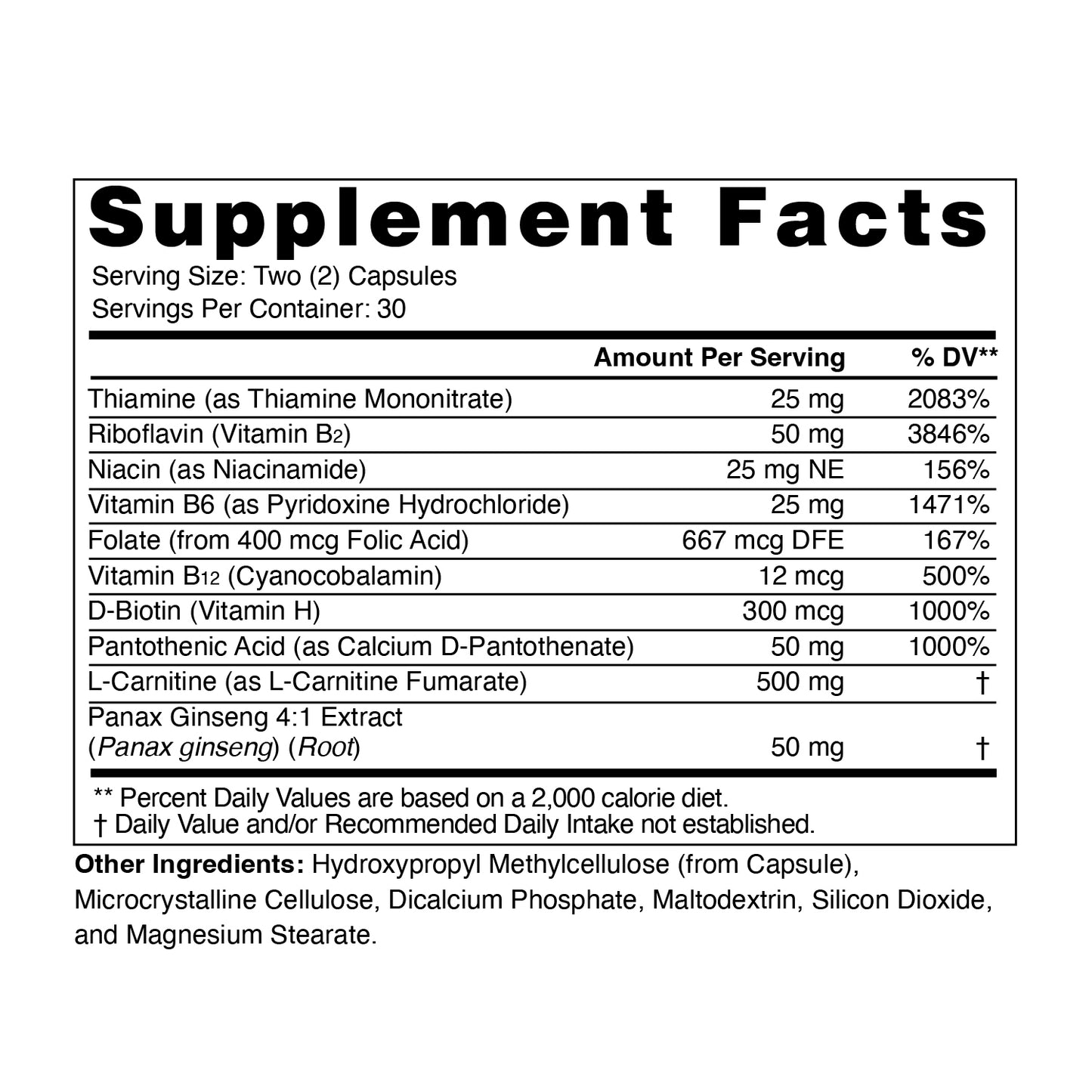 Megaton Energy Boost with Ginseng & B- vitamins